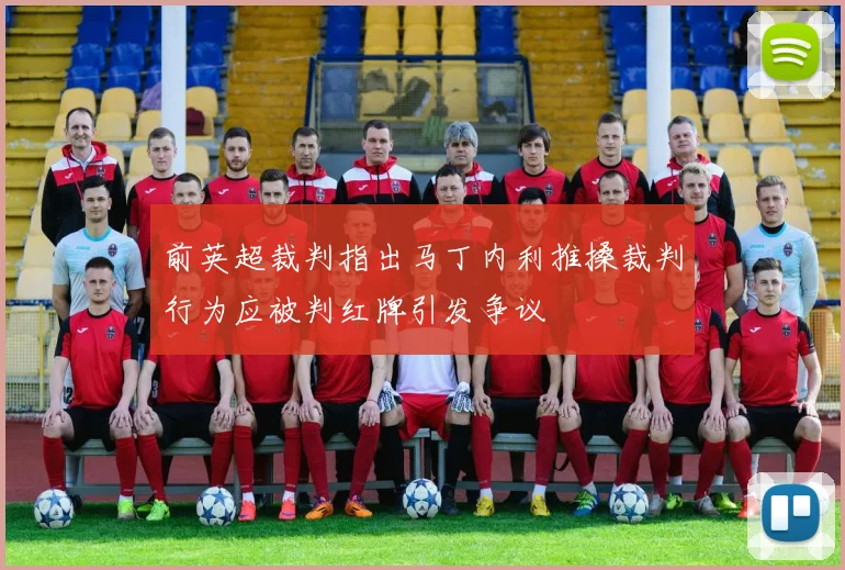 前英超裁判指出马丁内利推搡裁判行为应被判红牌引发争议